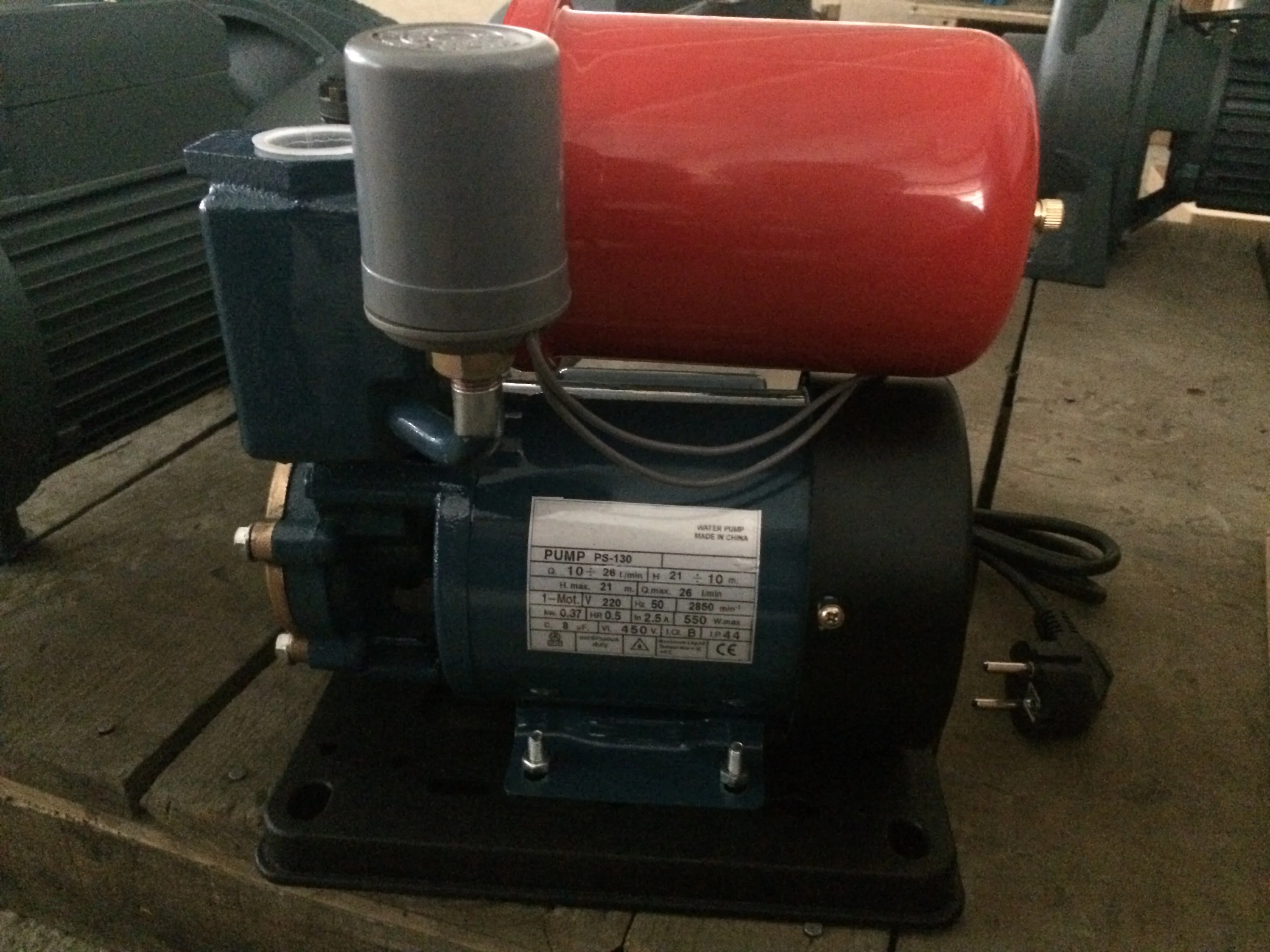 0.37kw 0.5hp PS126 Automatic Self-Priming Peripheral Pressure Water Pump for house