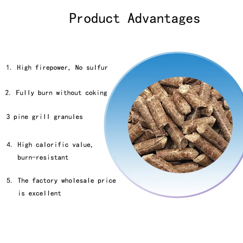 Wood pellets do not coke  have a long heating time  new energy fuel  biomass  and are flammable wood pellets