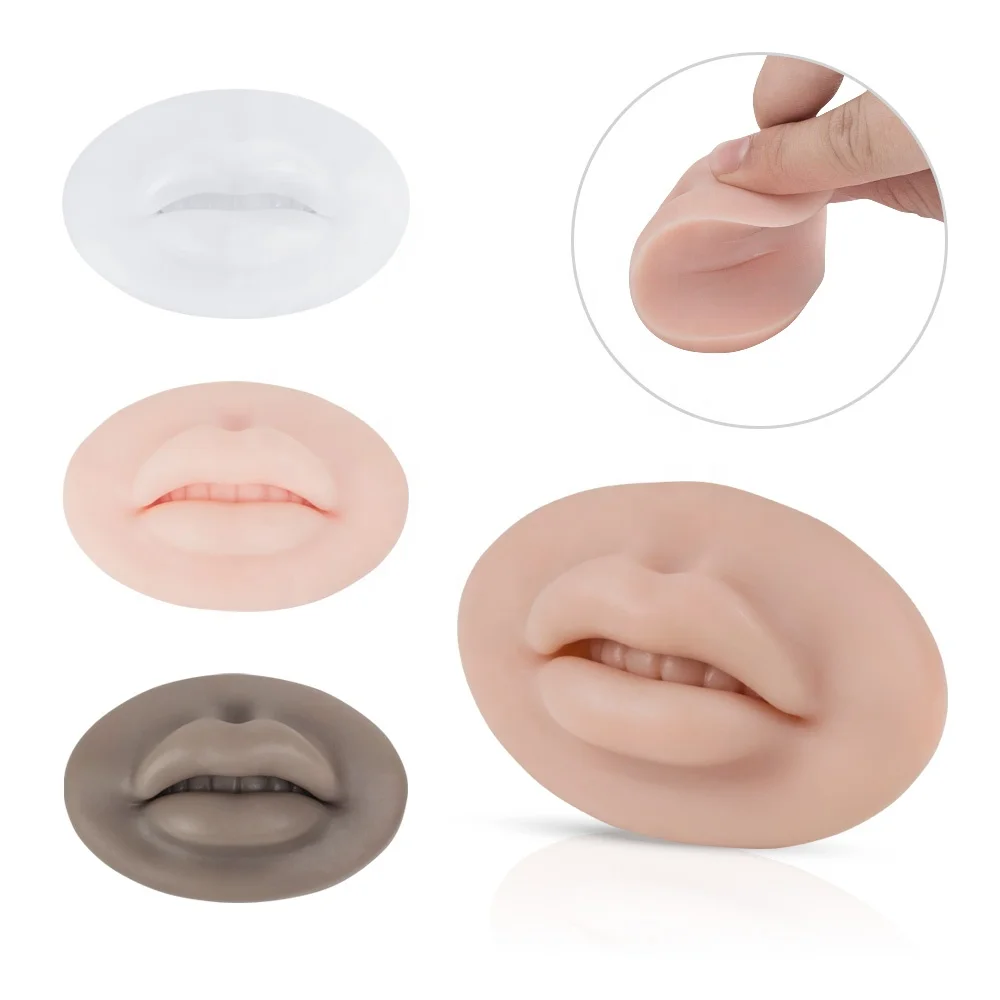5D toot Lip Practice Silicone Skin For PMU Beginner and Experienced Tattoo Artist Premium Soft  Lips Practice Silicone Skin