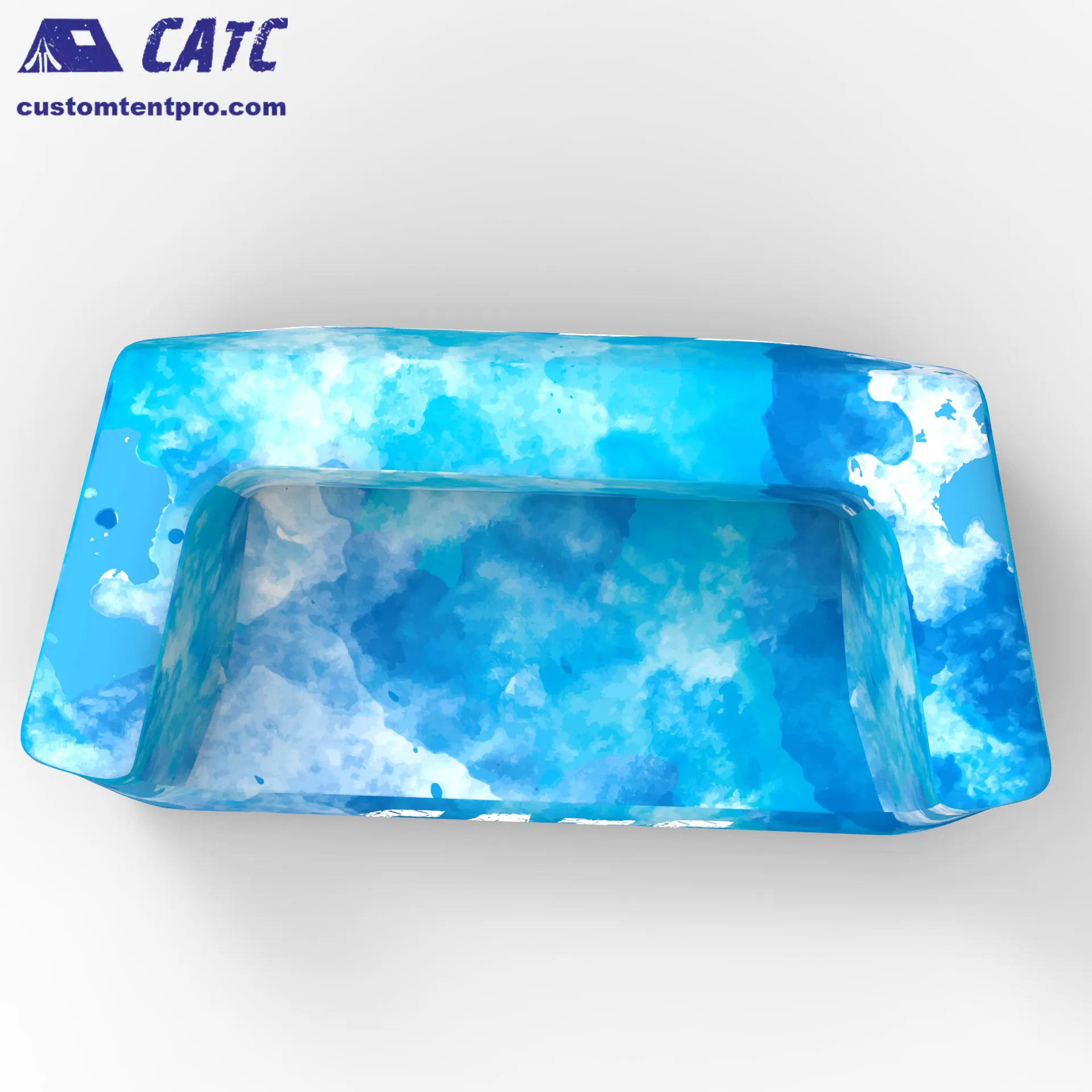 CATC Lightweight Easy Move Furniture Comfortable Airtight Sofa with Two Seats Outdoor Camping Activities Advertising Inflatables