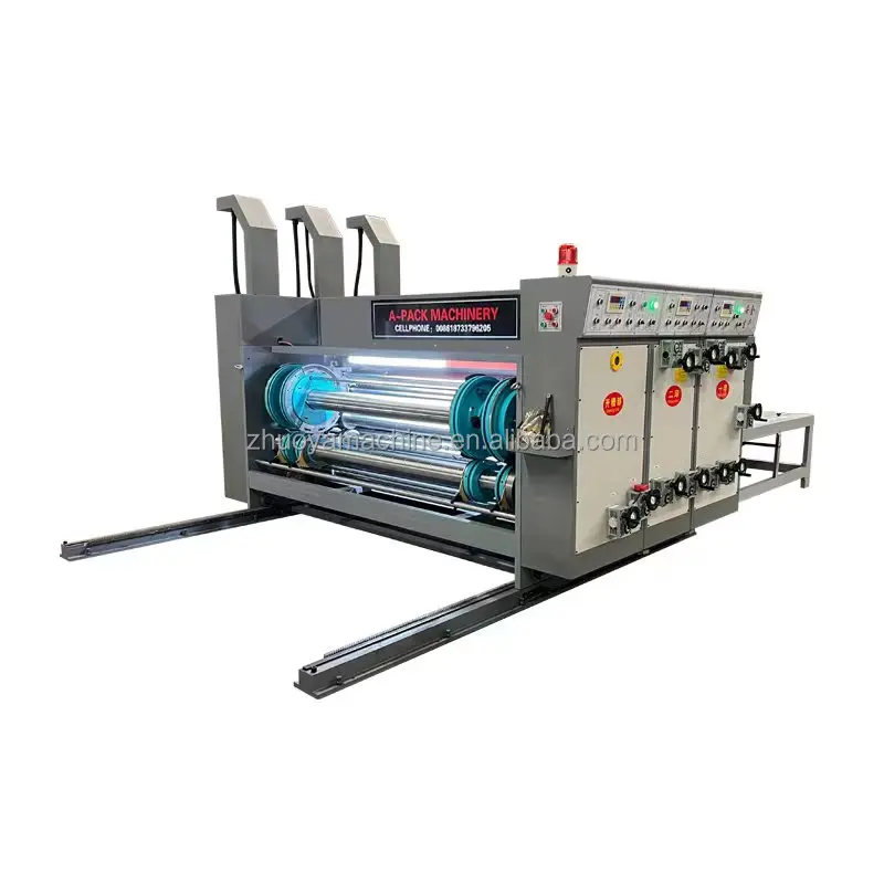 Chain Feeding Cardboard Printing Slotting Machine For Making Corrugated Carton Box