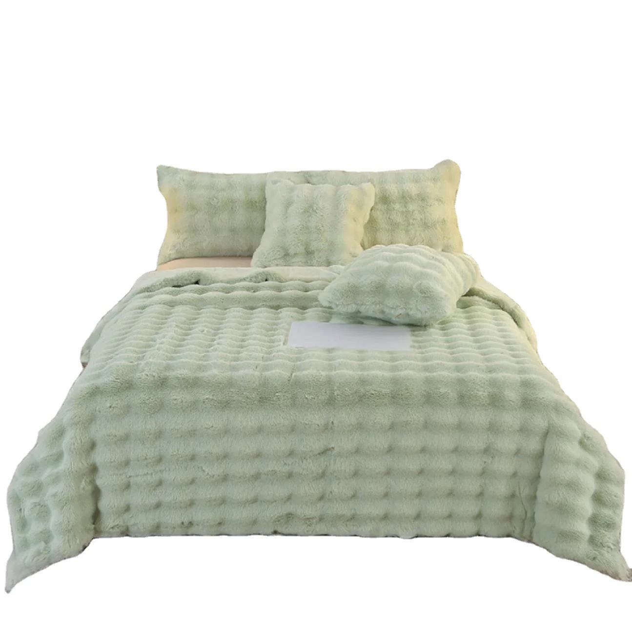 Custom specialty comfortable oversized faux fur throw blanket for comforter sets bedding luxury