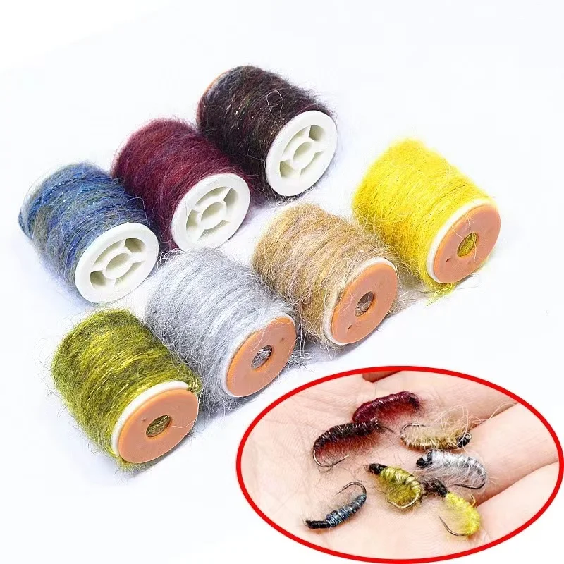 Fishing Accessories  Fly tying material Insect Dirty worm  Body weaving thread Dirty bug yarn