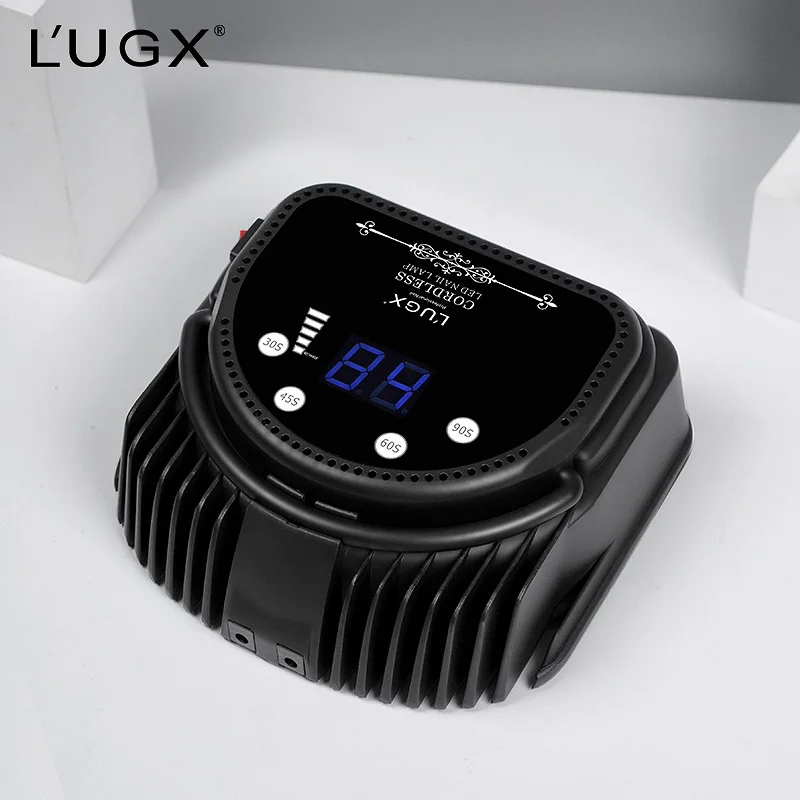 LUGX Professional Rechargeable Portable UV LED Nail Lamp, multi-function uv gel dryer