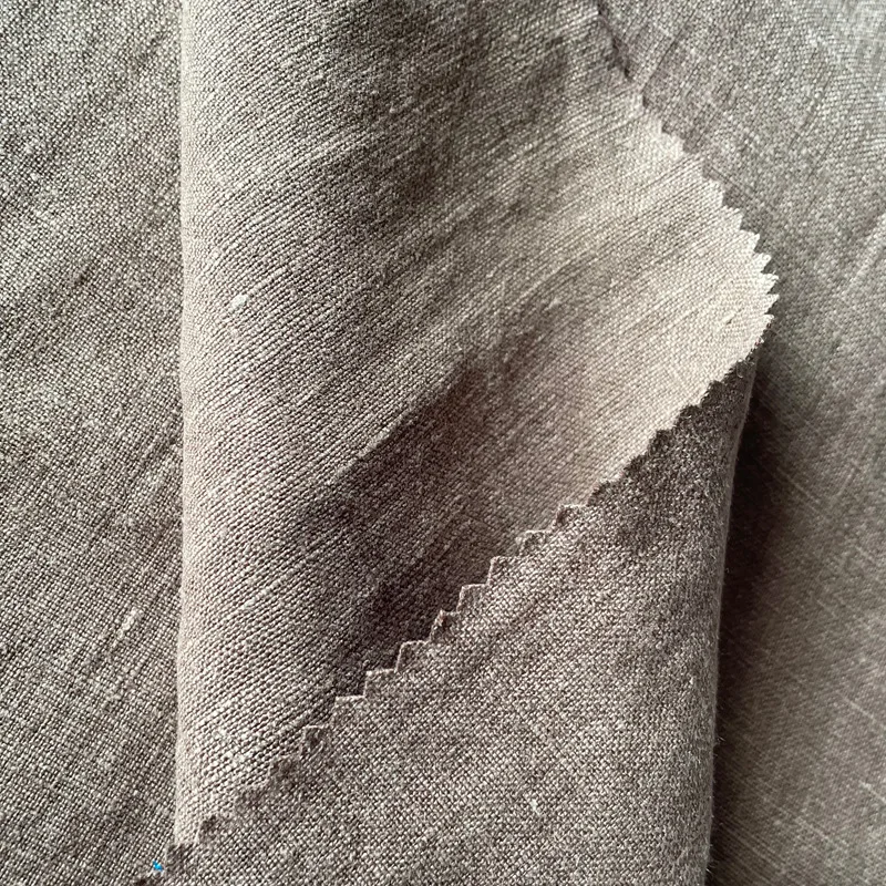 260g heavy pure hemp fabric pants skirt shirt solid color 9 hemp fabric