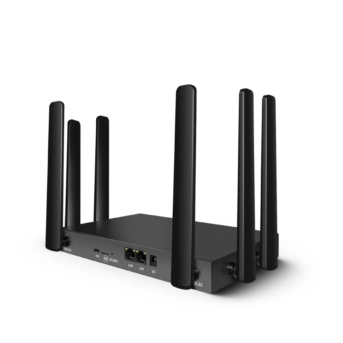 High Quality 5G Wireless Router Dual-Band 1200Mbps WiFi 10/100/1000M LAN/WAN Integrated 5G SIM Card Slot  for  Home Office