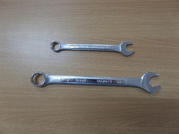 14pcs cheap chrome plated raised panel combination spanner set
