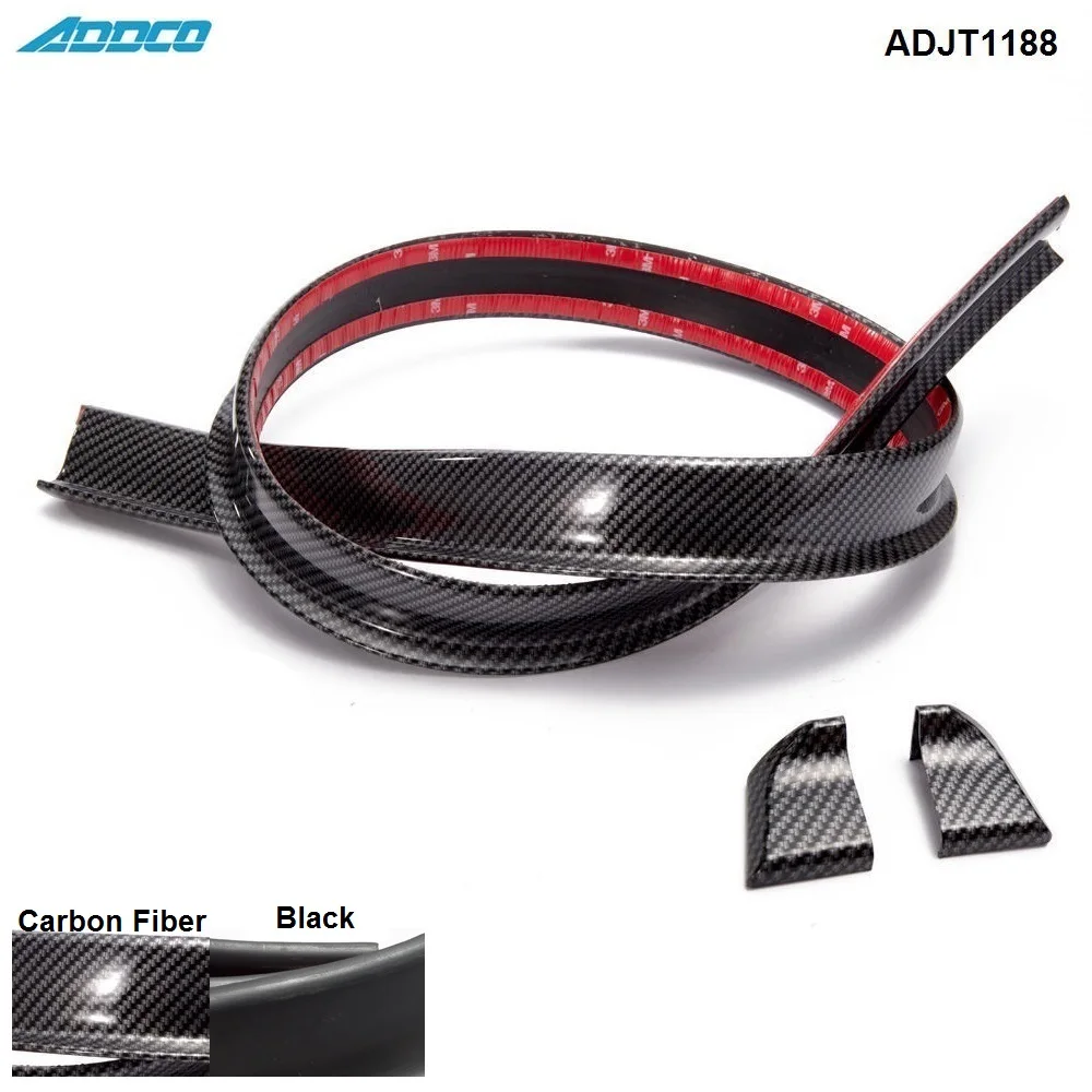 Carbon Fiber Car Body Trunk Rear Roof Lip Spoiler Black Wing Trim Mould Sticker 1.5m ADJT1188TW ADJT2299