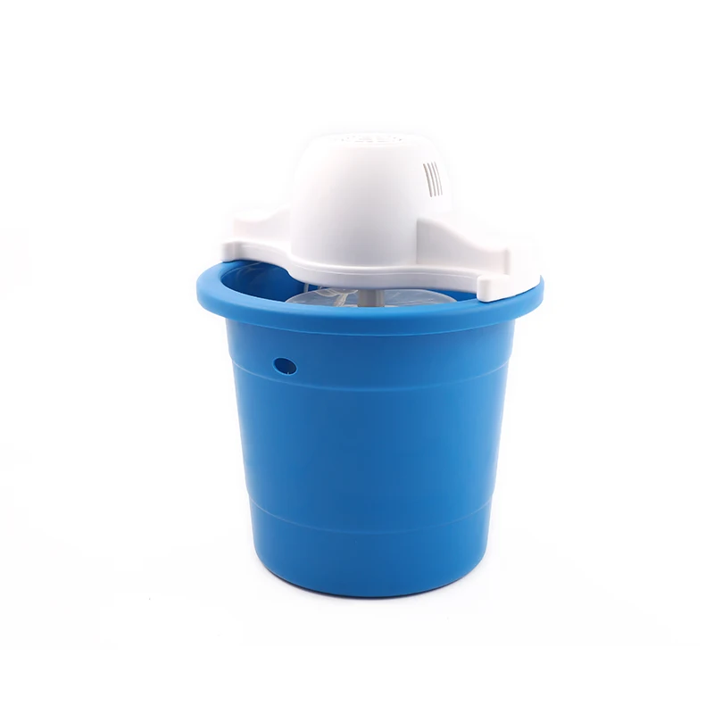 Low Power Home Portable High Efficiency Ice Cooling Kitchen DIY Round Frozen Fruit Yogurt Mix Plastic Ice Cream Maker