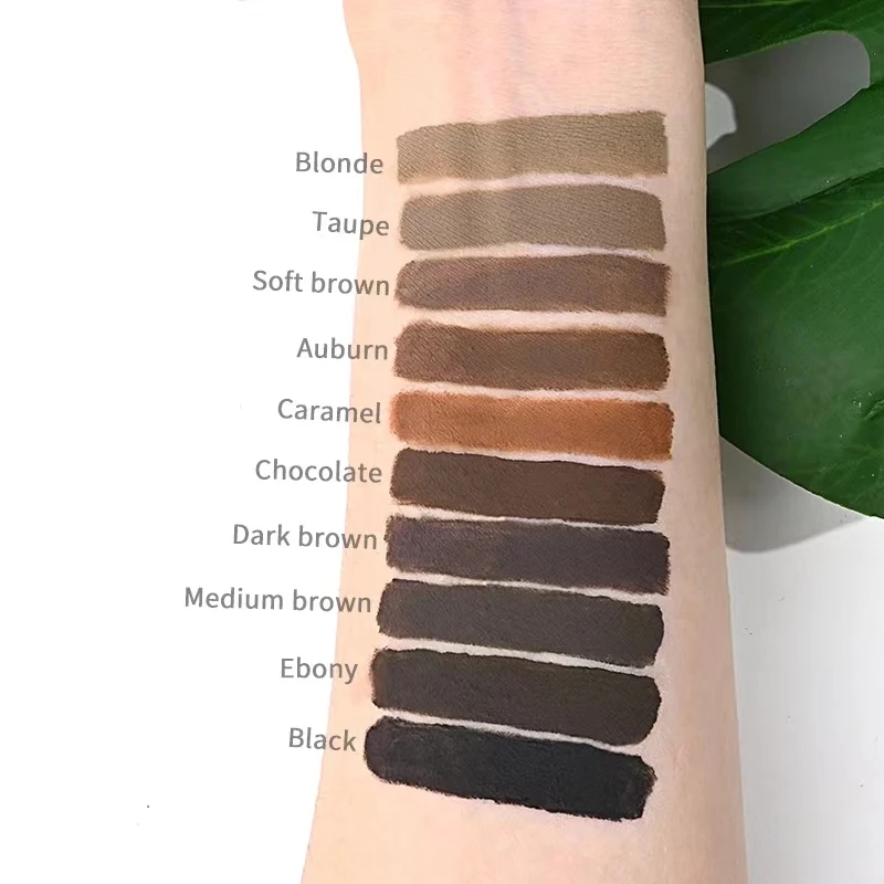 Private Label Long Lasting Waterproof Brows Gel Wax Enhancers Shaping Eye Brow Freeze Vegan 2 In 1Eye Liner Eyebrow Cream Gel