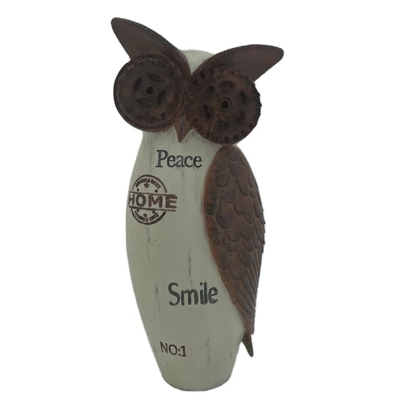 Wholesale realistic garden decor resin owl statue  outdoor animal statues polyresin owls figurine decoration