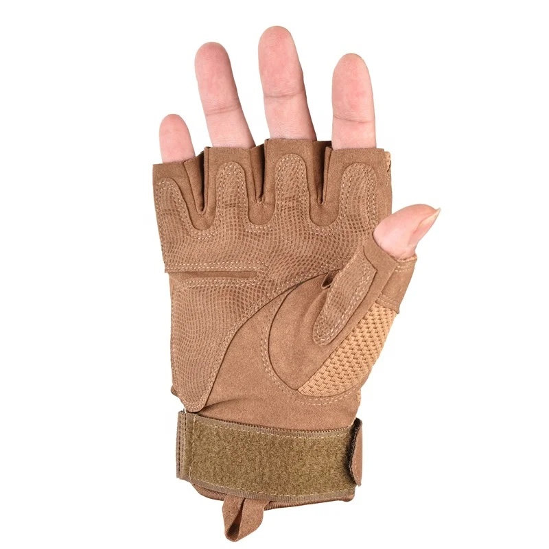 Перчатки на полпальца для спецназа, полицейские тактические перчатки с защитой от порезов