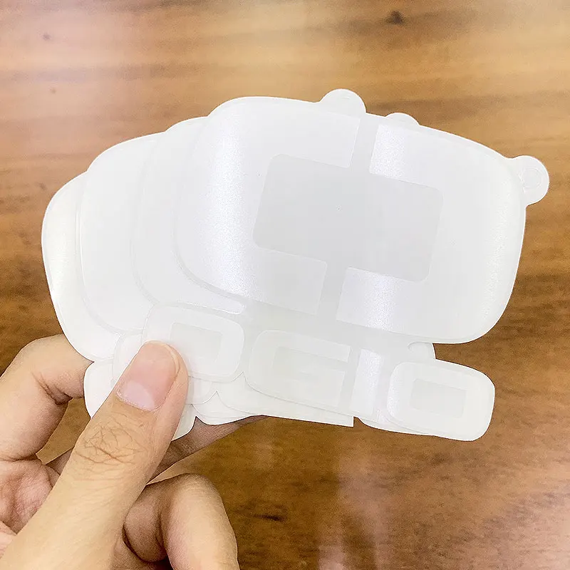 Die-cut waterproof black and white sticker external custom logo Die-cut sticker label