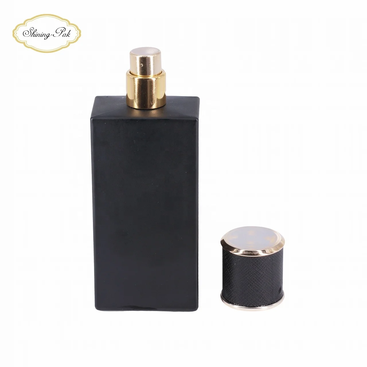 Black in stock 50ml wholesale perfume glass bottles