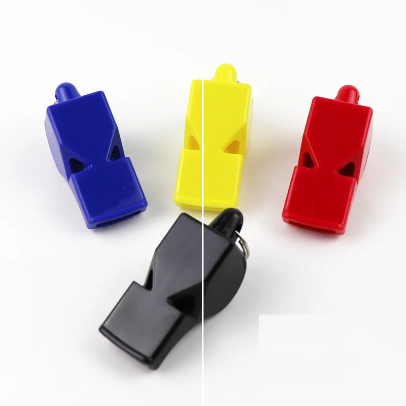 A no ball Referee Whistle Premium All Sports Whistle with Lanyard Rubber Mouth Piece Designed Best Coach referee plastic whistle