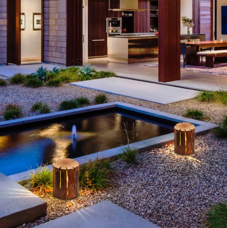 Outdoor waterproof IP54 rural stump garden LED decorative landscape lamp