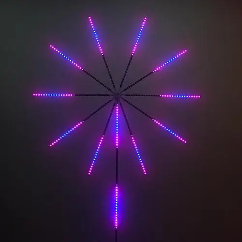 5V USB RGB Multi Color Changing Firework Led Lights Party Decoration Smart App LED Strip Fireworks Lights