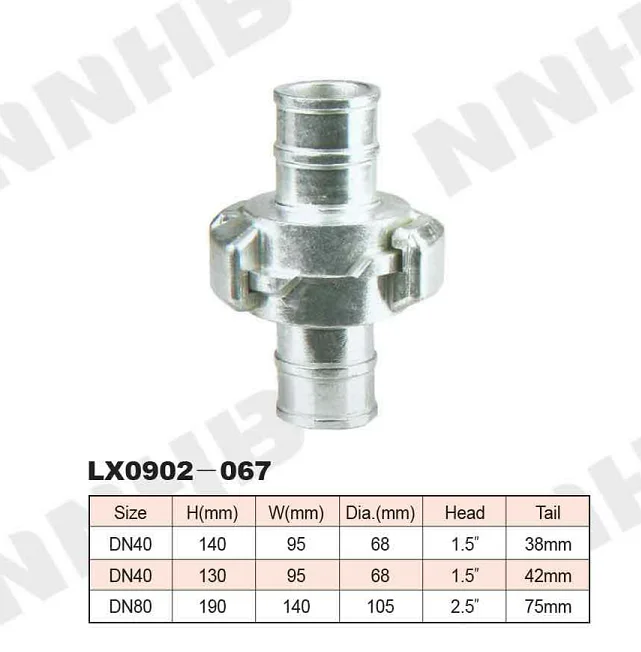 LX0902-067 Латунная муфта пожарного шланга типа Nakajima жесткая и настраиваемая с поддержкой