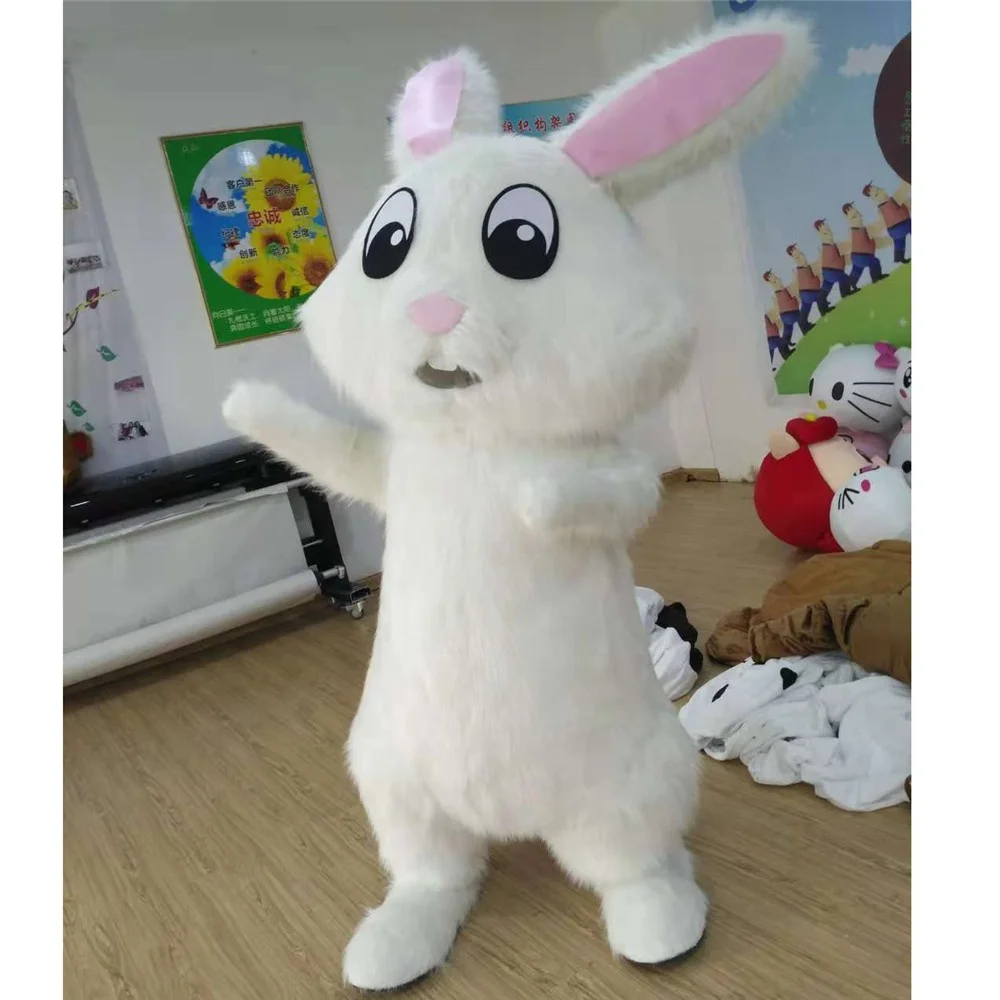 
Lovely costumes Adult Christmas Carnaval Halloween Fancy inflatable mascot rabbit costume 