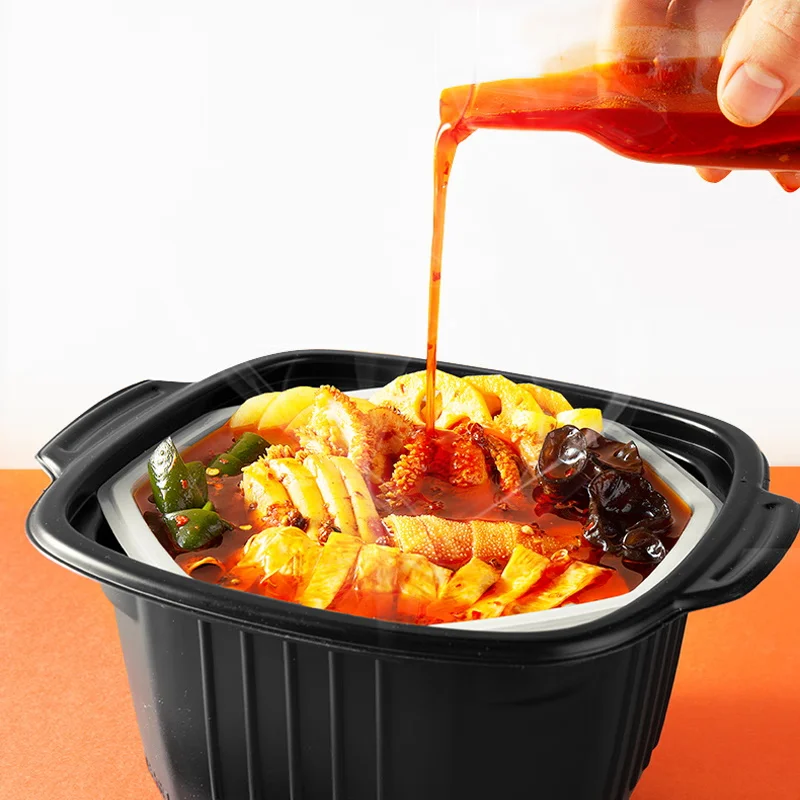 Wholesale exotic food Haidilao self-heating hot pot, crisp beef tripe self-cooking hot pot 435g convenient hot pot