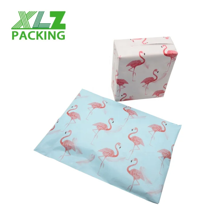 hot sales online seller for pink polka dot plastic parcels postal mailing bag