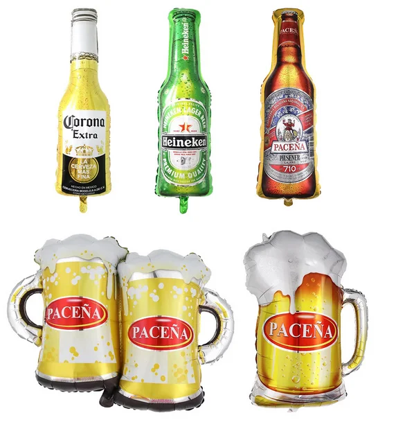 Party decoration special Corona beer bottles wine glasses Mexico hot party decoration supplies balloons