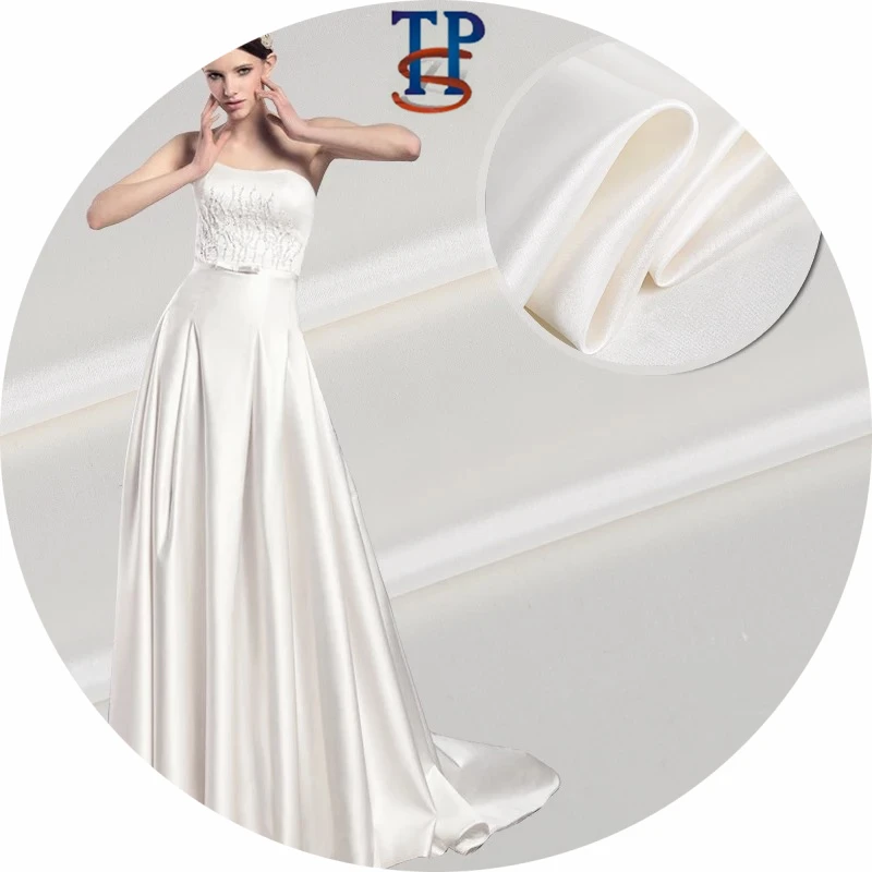 16mm solid plain dyed 100% mulberry  silk satin fabric nature white undyed grey fabric