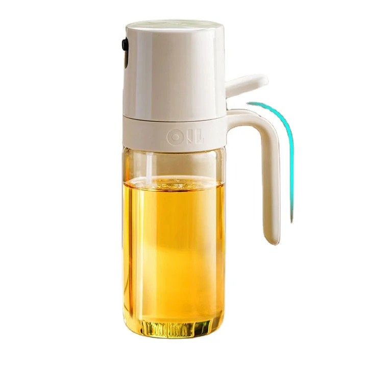 250ML Leak Proof Glass Oil Bottle for Kitchen Household Air Fryer Spray Oil Kettle Storage Bottles Jars