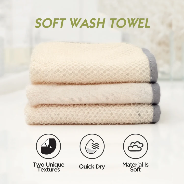 Soft Africa Net Popular Rip-resistant Bath Washcloth Nylon Body Wash Cloth Body Exfoliating Shower Towel For Scrub Your Back