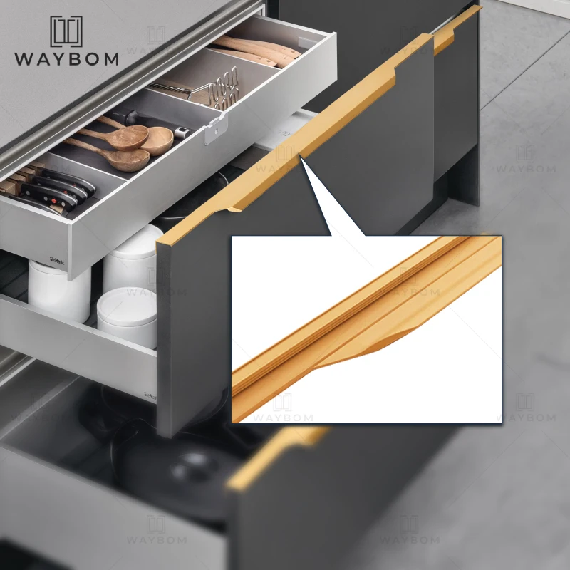 manufacturers Oxidation Custom Size Color Profile Handles For Cabinets G Handle For Kitchen Cabinets Aluminium Handle Profile