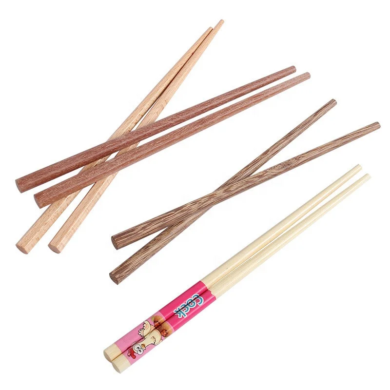 Factory wholesale natural bamboo wooden children training chopsticks  reusable chopsticks