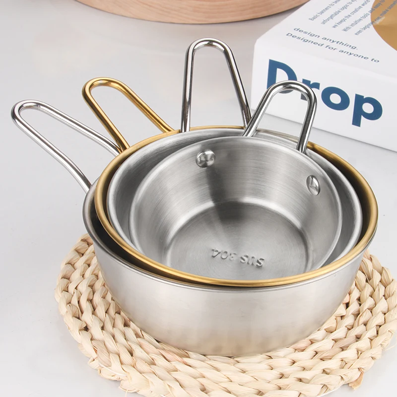 New Serving Bowls  Stainless Steel Korean  Seasoning Sauce Dish For Restaurant