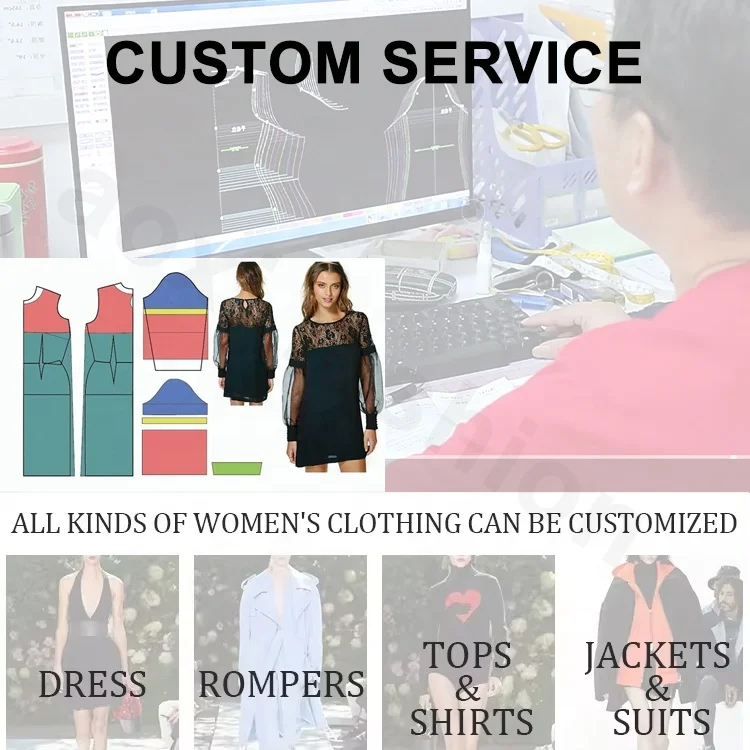 AOXI Fashion Garment Oem Clothing Manufacturers For Customs Clothes Apparel Design Service OEM Casual Womens Dress