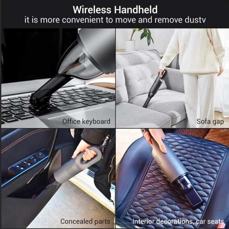 
Original Xiaomi 70mai Car Vacuum Cleaner 5000 Pa Suction Cordless Handheld Car Cleaner 