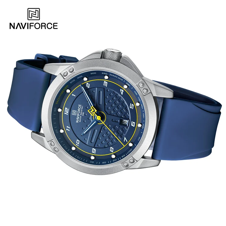 NAVIFORCE 8031 SBEBE Cool boy design watches genuine naviforce men watch with Luminous hands Sport Fashion wristwatch
