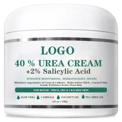 Urea 40% Plus 2% Salicylic Acid  Crack Foot Cream Heel Cracked Repair Remove Dead Skin Hand Feet Care Custom Moisturizing Cream