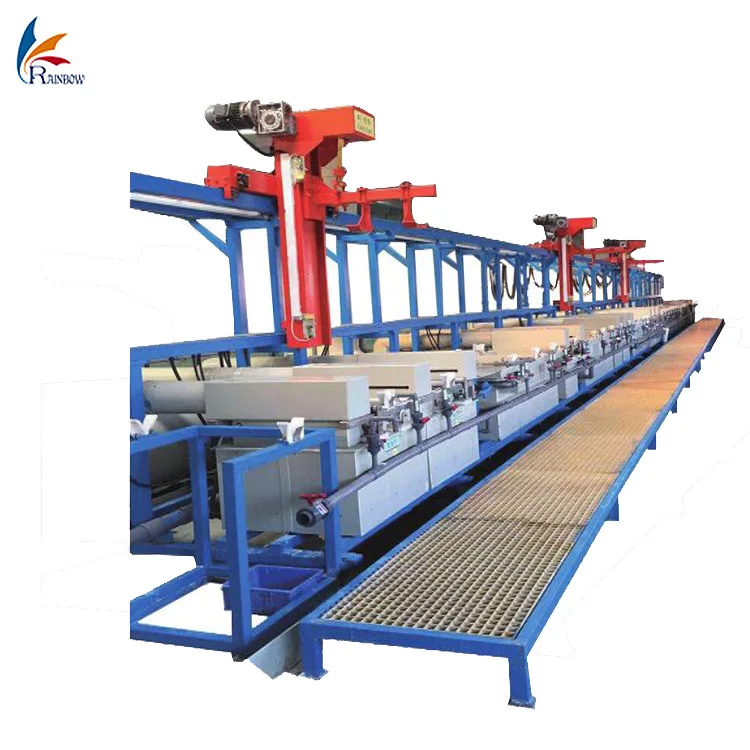 Free Design Metal Electroplating Machinery Anodizing Machine Zinc Chrome Nickel Plating Line
