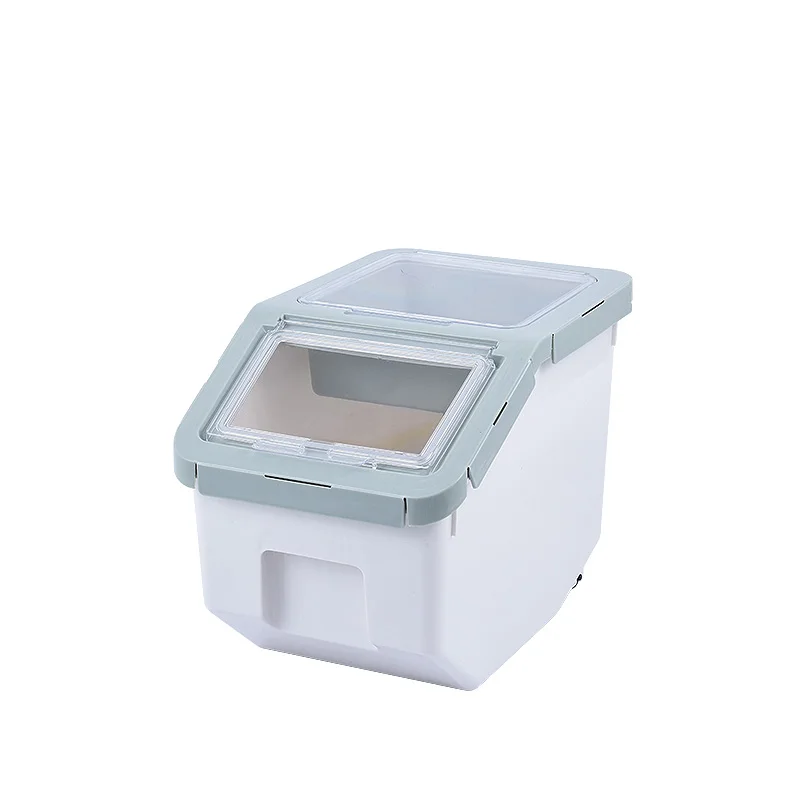 
Plastic Dog Cat Food Storage Container Pet Food Barrel Dog Food Bucket Bin Container 