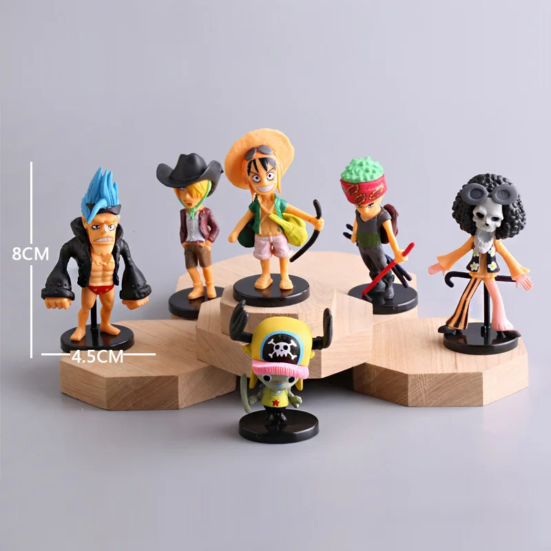 Мини набор фигур аниме фигурка одна штука Обезьяна D. Luffy Roronoa Zoro экшн-фигурка 6 шт./набор продается в наборе