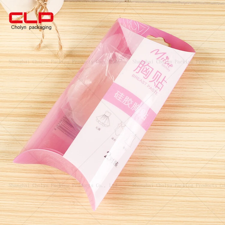 Wholesale customized transparent pvc pillow shaped plastic can cosmetic mixer sponge puff foundation make-up packing box