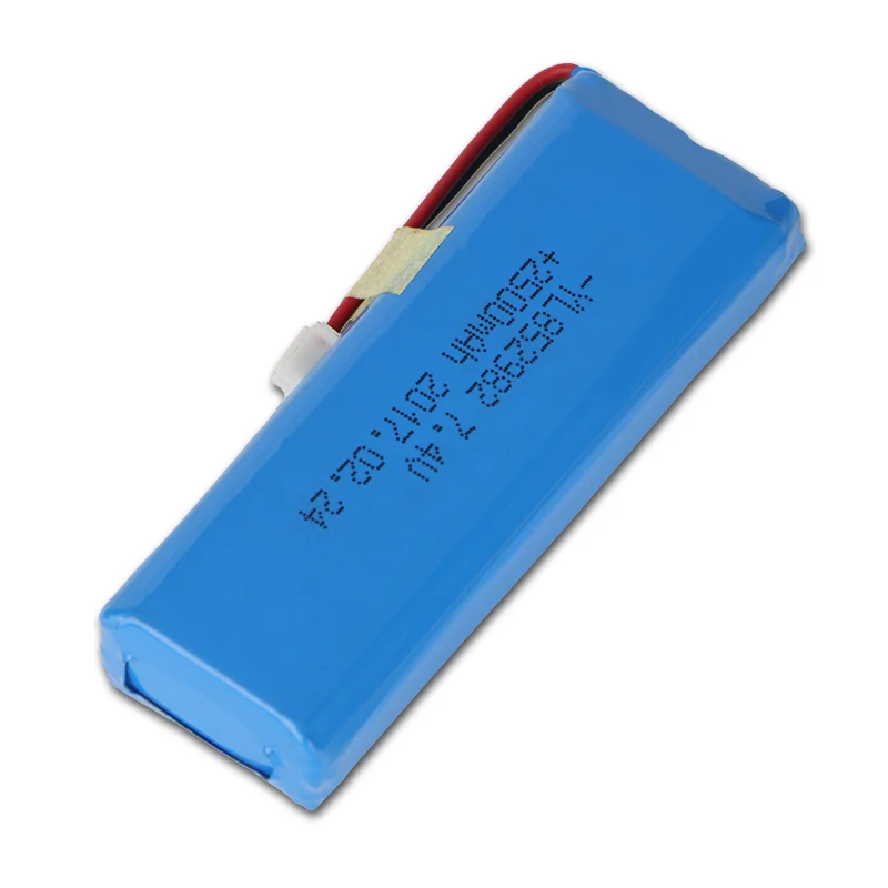 Durable lithium polymer battery 7.4v 2500mah lipo lithium rechargeable battery pack