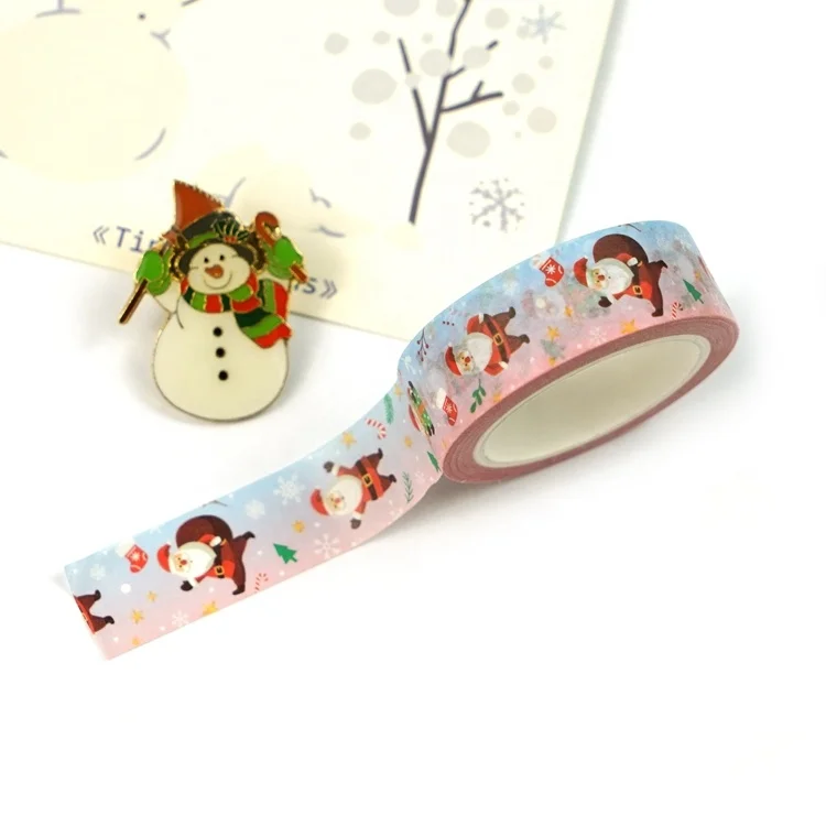 Vast Gifts Wholesale Custom Cute Kawaii Gold Silver Foil Printed Paper Adhesive Washi Tape For DIY