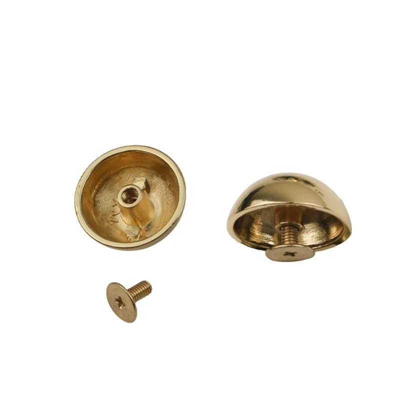 20mm mushroom shape rivet nails for handmade leather goods bags decorative buckles foot decorative nails with screws