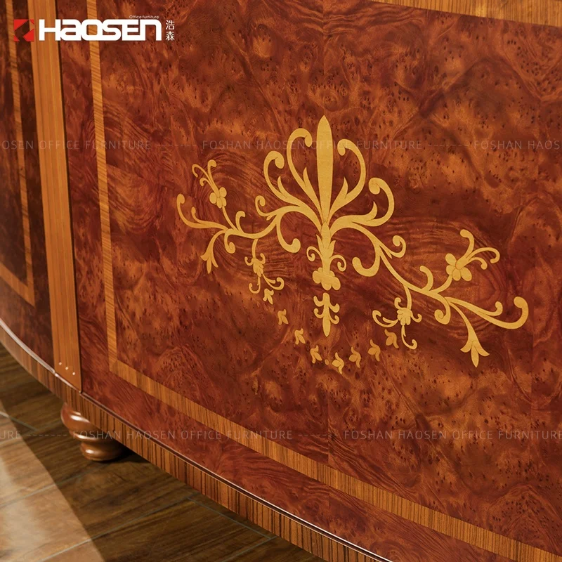 Haosen Rafflo 0809# Classic Executive table Solid wood Manufacturer office furniture