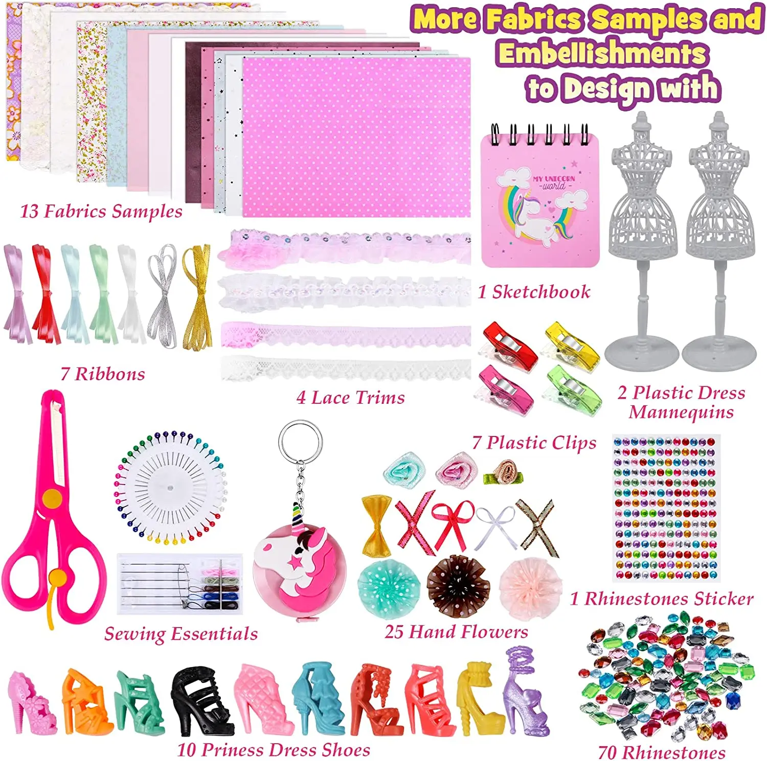 Fashion Wedding Dress Design Kit DIY Clothes Designs Art&Craft Kit for Kids Girls Adults