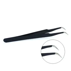 Factory Wholesales Custom Stainless Volume Brow Lash Tweezer Extension Eyebrow Eyelash Tweezer