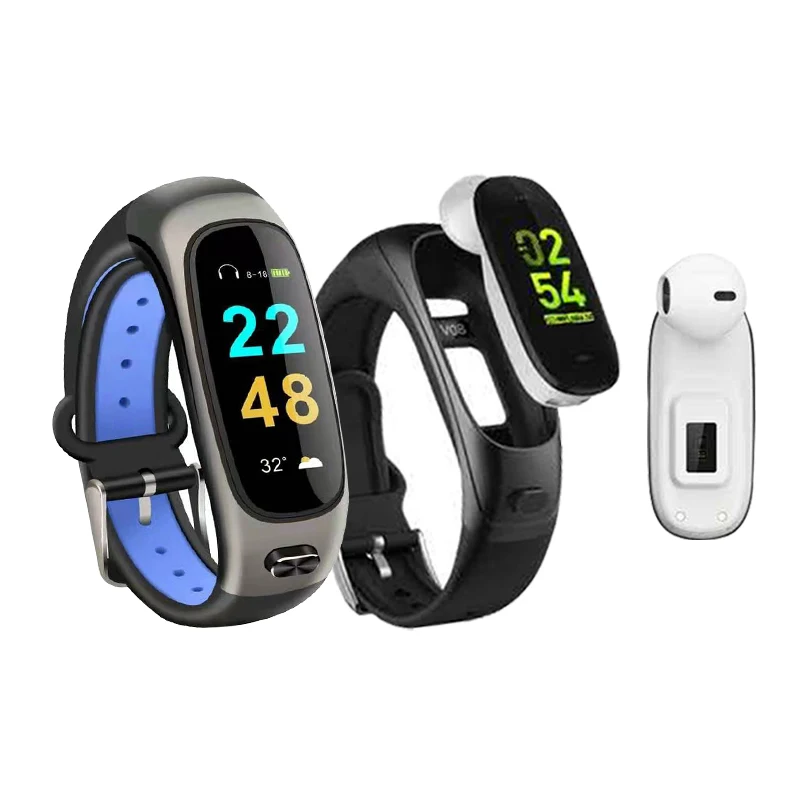 
2021 умные браслеты с наушниками 2 в 1 часы SH03 красивые Умные часы спортивные гарнитуры Шэньчжэнь Оптовая продажа Прямая поставка 