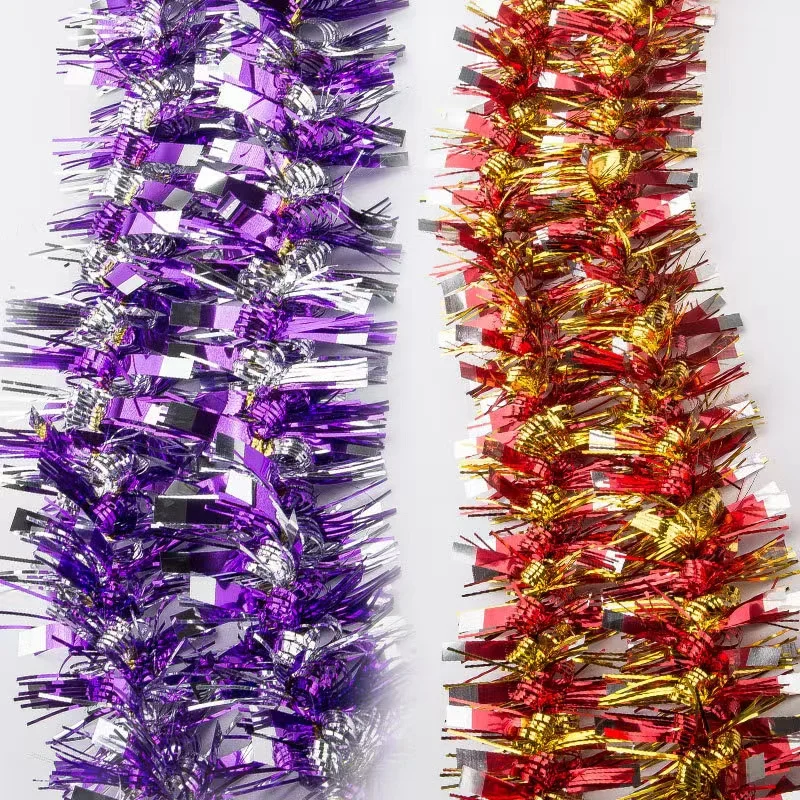 Shiny Tinsel garland decorations christmas decoration 2m Quality Star Tinsel String Wholesale Manufacturers