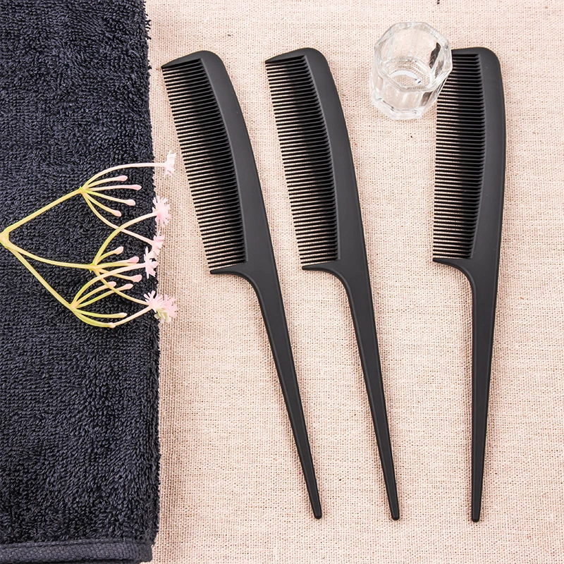 Hot Selling Products Porcelain Carbon Fiber Rat Tail Comb For Salon