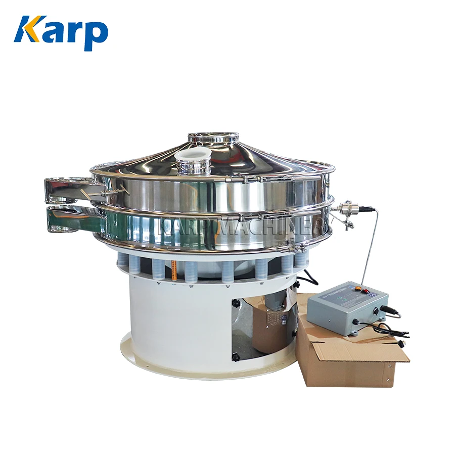 Multi-layers Rotary vibrating sieve Konjac Starch round vibration screen for Powder Granule